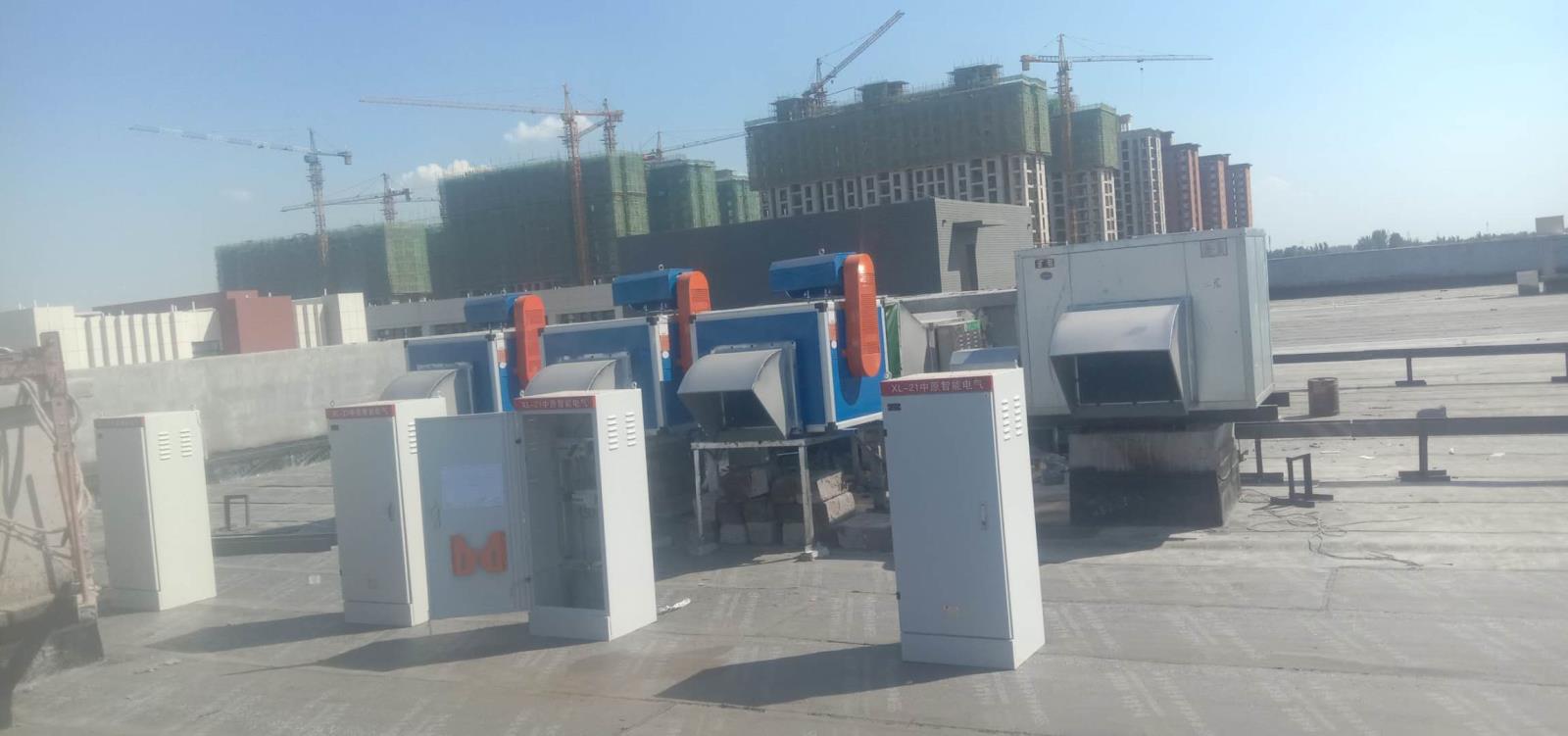 兰考县职业技术学院油烟净化器安装实拍