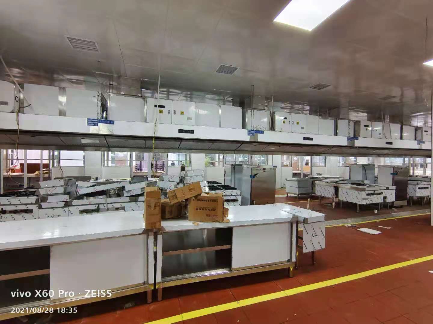 驻马店黄淮学院机械静电复合式一体机安装实拍